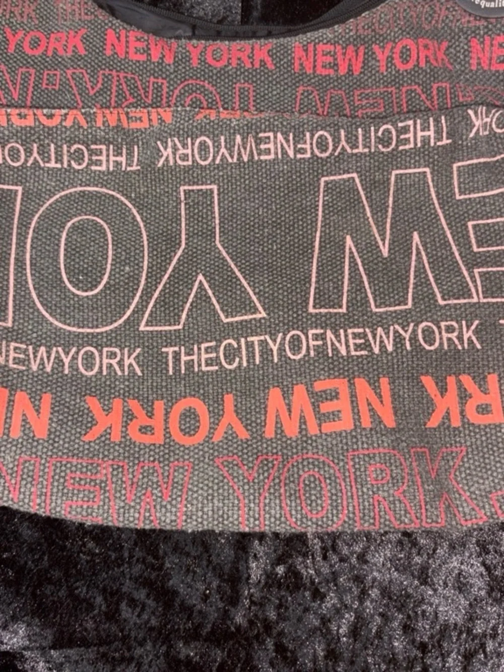 Robin Ruth New York Canvas Hobo Shoulder Bag M Gray/Pink Urban Y2K Streetwear